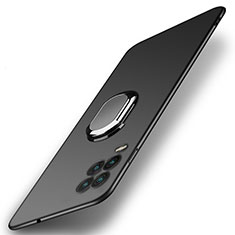 Coque Plastique Housse Etui Rigide Mat avec Support Bague Anneau Aimante Magnetique A01 pour Xiaomi Mi 10 Lite Noir