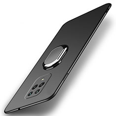 Coque Plastique Housse Etui Rigide Mat avec Support Bague Anneau Aimante Magnetique A02 pour Xiaomi Redmi 10X 5G Noir