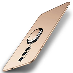 Coque Plastique Housse Etui Rigide Mat avec Support Bague Anneau Aimante Magnetique P01 pour OnePlus 8 Or
