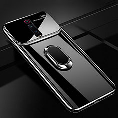 Coque Plastique Housse Etui Rigide Mat avec Support Bague Anneau Aimante Magnetique P01 pour Xiaomi Mi 9T Pro Noir