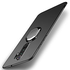 Coque Plastique Housse Etui Rigide Mat avec Support Bague Anneau Aimante Magnetique P01 pour Xiaomi Redmi Note 8 Pro Noir