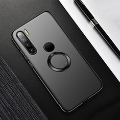 Coque Plastique Housse Etui Rigide Mat avec Support Bague Anneau Aimante Magnetique P02 pour Xiaomi Redmi Note 8 (2021) Noir