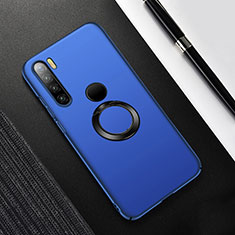 Coque Plastique Housse Etui Rigide Mat avec Support Bague Anneau Aimante Magnetique P02 pour Xiaomi Redmi Note 8 Bleu