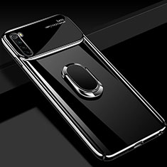 Coque Plastique Housse Etui Rigide Mat avec Support Bague Anneau Aimante Magnetique P03 pour Xiaomi Redmi Note 8 (2021) Noir