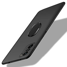 Coque Plastique Housse Etui Rigide Mat avec Support Bague Anneau Aimante Magnetique pour Xiaomi Mi 11X 5G Noir