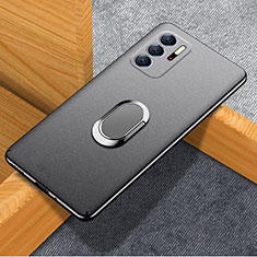 Coque Plastique Housse Etui Rigide Mat avec Support Bague Anneau Aimante Magnetique pour Xiaomi Redmi Note 10T 5G Noir