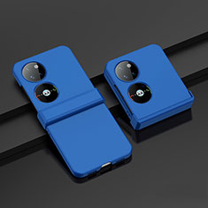 Coque Plastique Mat Protection Integrale 360 Degres Avant et Arriere Etui Housse BH1 pour Huawei P60 Pocket Bleu