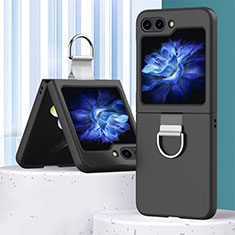 Coque Plastique Mat Protection Integrale 360 Degres Avant et Arriere Etui Housse BH1 pour Samsung Galaxy Z Flip5 5G Noir