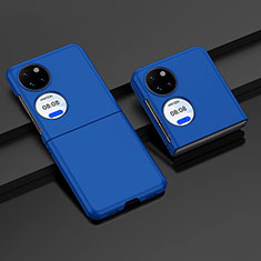 Coque Plastique Mat Protection Integrale 360 Degres Avant et Arriere Etui Housse BH2 pour Huawei P60 Pocket Bleu