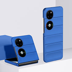 Coque Plastique Mat Protection Integrale 360 Degres Avant et Arriere Etui Housse BH3 pour Huawei P60 Pocket Bleu