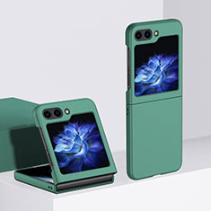 Coque Plastique Mat Protection Integrale 360 Degres Avant et Arriere Etui Housse BH3 pour Samsung Galaxy Z Flip5 5G Vert