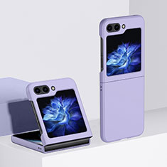 Coque Plastique Mat Protection Integrale 360 Degres Avant et Arriere Etui Housse BH3 pour Samsung Galaxy Z Flip5 5G Violet