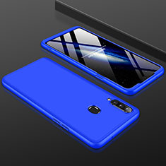 Coque Plastique Mat Protection Integrale 360 Degres Avant et Arriere Etui Housse M01 pour Samsung Galaxy A20s Bleu