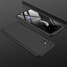 Coque Plastique Mat Protection Integrale 360 Degres Avant et Arriere Etui Housse M01 pour Samsung Galaxy M31s Noir