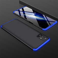 Coque Plastique Mat Protection Integrale 360 Degres Avant et Arriere Etui Housse M01 pour Samsung Galaxy M51 Bleu et Noir