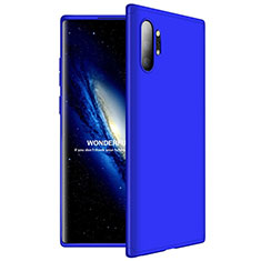 Coque Plastique Mat Protection Integrale 360 Degres Avant et Arriere Etui Housse M01 pour Samsung Galaxy Note 10 Plus 5G Bleu