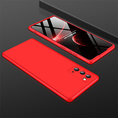 Coque Plastique Mat Protection Integrale 360 Degres Avant et Arriere Etui Housse M01 pour Samsung Galaxy Note 20 5G Rouge