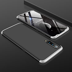 Coque Plastique Mat Protection Integrale 360 Degres Avant et Arriere Etui Housse M01 pour Xiaomi Mi 9 Pro 5G Argent et Noir