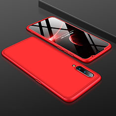Coque Plastique Mat Protection Integrale 360 Degres Avant et Arriere Etui Housse M01 pour Xiaomi Mi A3 Lite Rouge