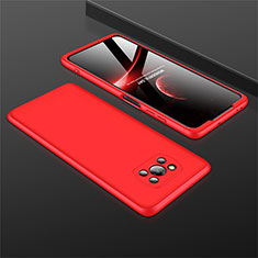 Coque Plastique Mat Protection Integrale 360 Degres Avant et Arriere Etui Housse M01 pour Xiaomi Poco X3 NFC Rouge