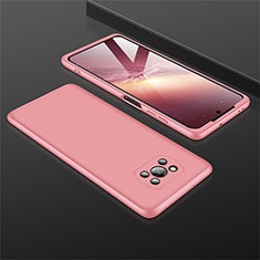 Coque Plastique Mat Protection Integrale 360 Degres Avant et Arriere Etui Housse M01 pour Xiaomi Poco X3 Pro Or Rose