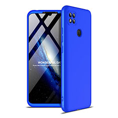 Coque Plastique Mat Protection Integrale 360 Degres Avant et Arriere Etui Housse M01 pour Xiaomi Redmi 9C Bleu