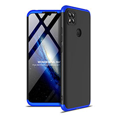 Coque Plastique Mat Protection Integrale 360 Degres Avant et Arriere Etui Housse M01 pour Xiaomi Redmi 9C Bleu et Noir