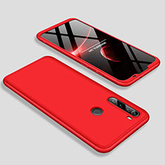 Coque Plastique Mat Protection Integrale 360 Degres Avant et Arriere Etui Housse M01 pour Xiaomi Redmi Note 8 (2021) Rouge