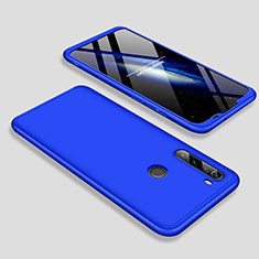 Coque Plastique Mat Protection Integrale 360 Degres Avant et Arriere Etui Housse M01 pour Xiaomi Redmi Note 8 Bleu