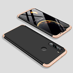 Coque Plastique Mat Protection Integrale 360 Degres Avant et Arriere Etui Housse M01 pour Xiaomi Redmi Note 8 Or et Noir