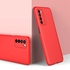 Coque Plastique Mat Protection Integrale 360 Degres Avant et Arriere Etui Housse P01 pour Huawei Honor Play4 5G Rouge