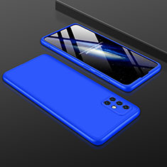 Coque Plastique Mat Protection Integrale 360 Degres Avant et Arriere Etui Housse P01 pour Samsung Galaxy A51 5G Bleu