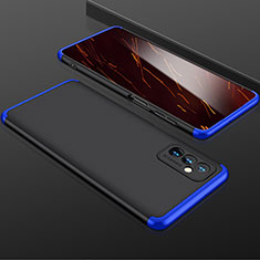 Coque Plastique Mat Protection Integrale 360 Degres Avant et Arriere Etui Housse P01 pour Samsung Galaxy M52 5G Bleu et Noir