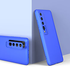 Coque Plastique Mat Protection Integrale 360 Degres Avant et Arriere Etui Housse P01 pour Xiaomi Mi 10 Bleu
