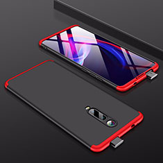 Coque Plastique Mat Protection Integrale 360 Degres Avant et Arriere Etui Housse P01 pour Xiaomi Mi 9T Pro Rouge et Noir