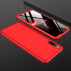 Coque Plastique Mat Protection Integrale 360 Degres Avant et Arriere Etui Housse P01 pour Xiaomi Mi A3 Rouge