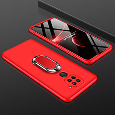 Coque Plastique Mat Protection Integrale 360 Degres Avant et Arriere Etui Housse P01 pour Xiaomi Redmi 10X 4G Rouge