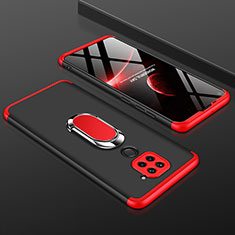Coque Plastique Mat Protection Integrale 360 Degres Avant et Arriere Etui Housse P01 pour Xiaomi Redmi 10X 4G Rouge et Noir