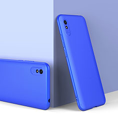 Coque Plastique Mat Protection Integrale 360 Degres Avant et Arriere Etui Housse P01 pour Xiaomi Redmi 9A Bleu