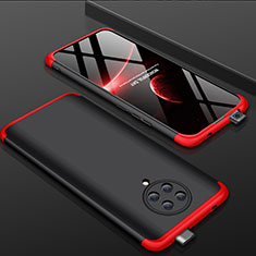 Coque Plastique Mat Protection Integrale 360 Degres Avant et Arriere Etui Housse P01 pour Xiaomi Redmi K30 Pro Zoom Rouge et Noir