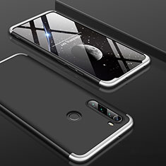 Coque Plastique Mat Protection Integrale 360 Degres Avant et Arriere Etui Housse P01 pour Xiaomi Redmi Note 8 (2021) Argent et Noir
