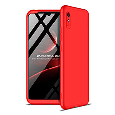 Coque Plastique Mat Protection Integrale 360 Degres Avant et Arriere Etui Housse P02 pour Xiaomi Redmi 9A Rouge