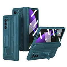 Coque Plastique Mat Protection Integrale 360 Degres Avant et Arriere Etui Housse P06 pour Samsung Galaxy Z Fold2 5G Vert