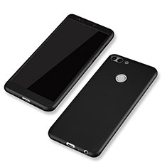 Coque Plastique Mat Protection Integrale 360 Degres Avant et Arriere Etui Housse pour Huawei Enjoy 7S Noir