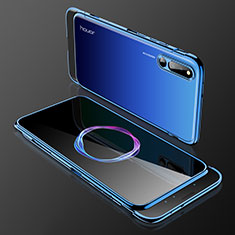 Coque Plastique Mat Protection Integrale 360 Degres Avant et Arriere Etui Housse pour Huawei Honor Magic 2 Bleu