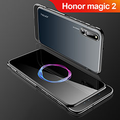 Coque Plastique Mat Protection Integrale 360 Degres Avant et Arriere Etui Housse pour Huawei Honor Magic 2 Noir