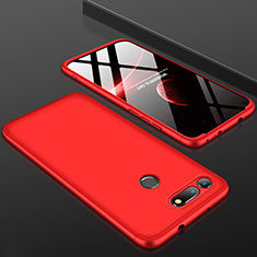 Coque Plastique Mat Protection Integrale 360 Degres Avant et Arriere Etui Housse pour Huawei Honor View 20 Rouge