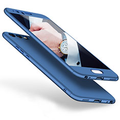Coque Plastique Mat Protection Integrale 360 Degres Avant et Arriere Etui Housse pour Huawei P10 Plus Bleu