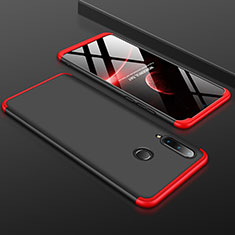 Coque Plastique Mat Protection Integrale 360 Degres Avant et Arriere Etui Housse pour Huawei P30 Lite New Edition Rouge et Noir