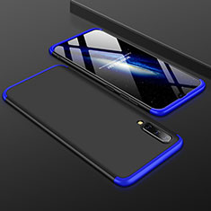 Coque Plastique Mat Protection Integrale 360 Degres Avant et Arriere Etui Housse pour Samsung Galaxy A50S Bleu et Noir